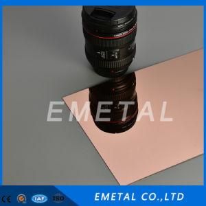 Inox Cold Rolled Decorative Mirror Finish Rose Gold PVD Color Plating Stainless Steel Sheet/Plate 201 304 430 316
