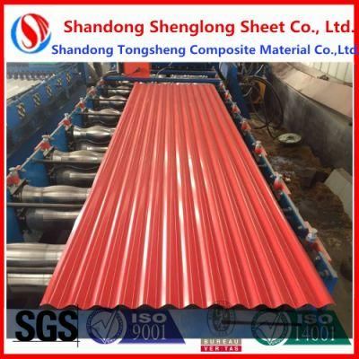 Building Material Hot Dipped Prepainted Color Zinc Coated Corrugated Steel Sheet Roofing