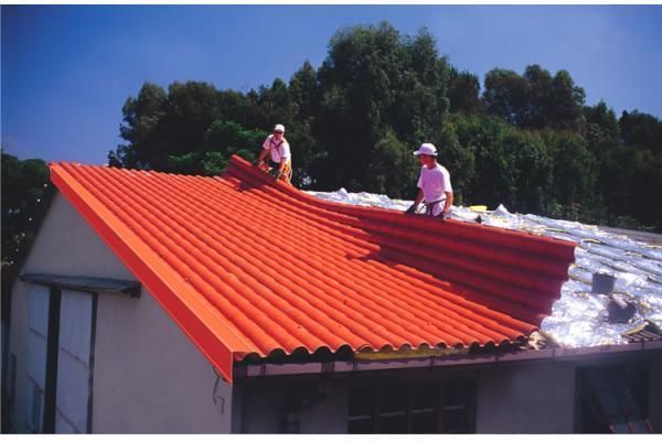 Red Color Corrugated Roofing Steel Sheet PPGI PPGL