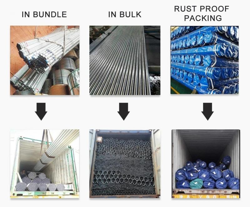 Q235B Q355b Hot Rolled ERW Steel Tube