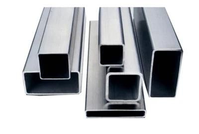 Mirror 316 Stainless Steel Seamless Square Tube Brushed Stainless Steel