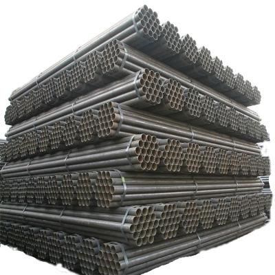 Sch40 ERW Steel Welded Pipe / Mild Ms Black Carbon ERW Steel Pipe