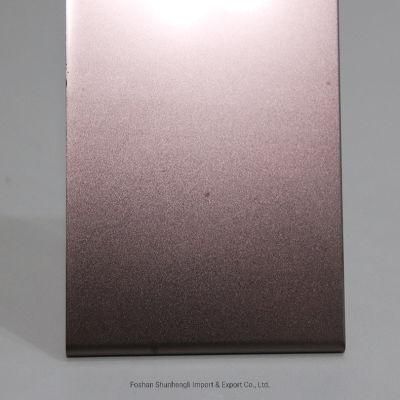 Champagne Color Sand Blasted Stainless Steel Decorative Sheet