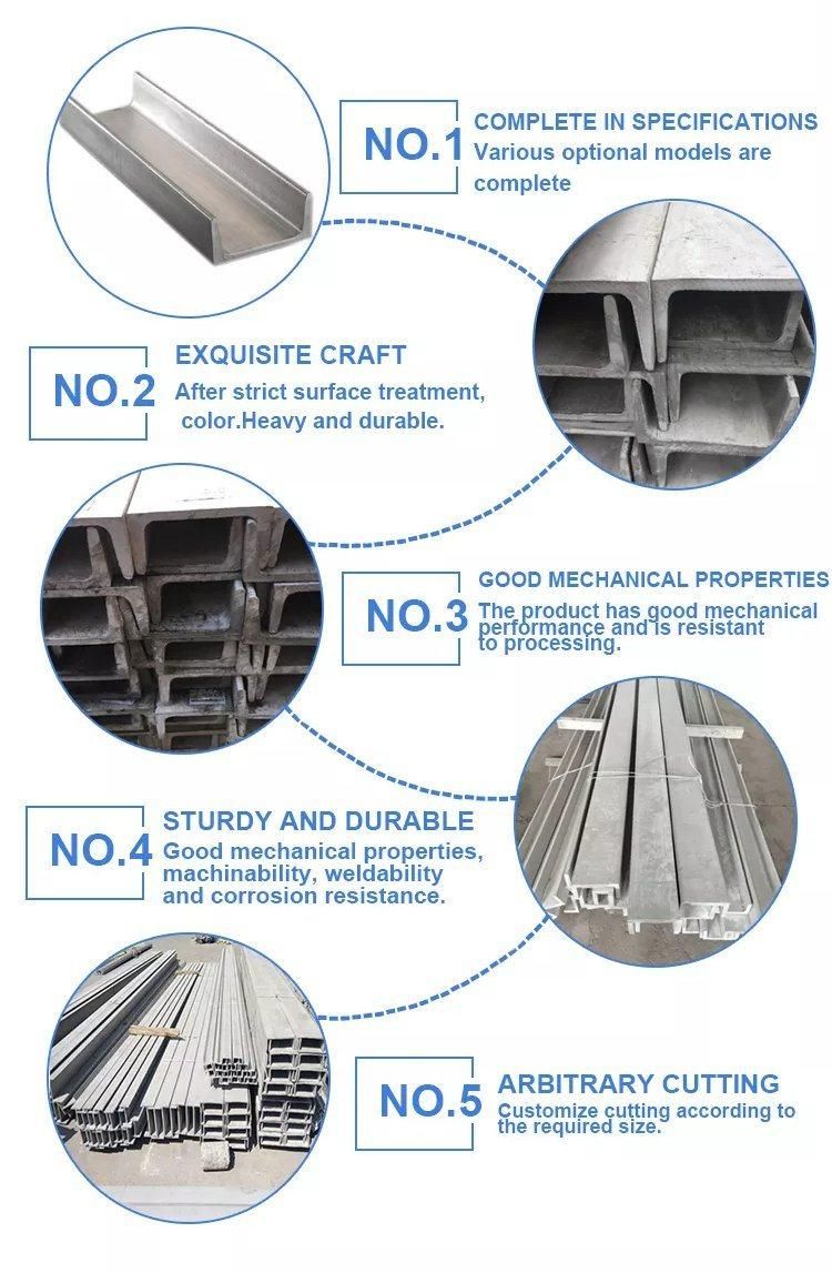 Steel Channel Q235B A36 Channel Steel Hot Rolled Steel C Channel Steel Beams Structural Steel C Channel Price