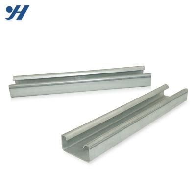 Factory Pre-Gal Steel Slotted Strut Channel Single Channel