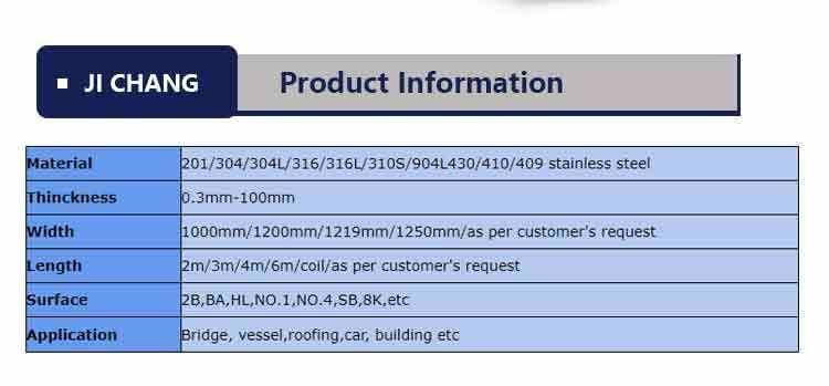 High Quality Low Price Clod Rolled Stainless Steel Plate