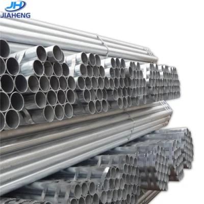 Construction DIN Jh Steel Galvanized Tube ERW Round Tubes Hollow Pipe Factory