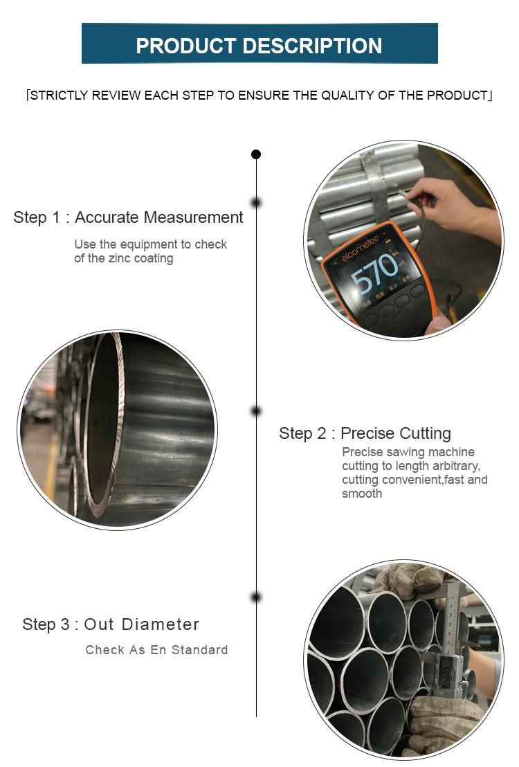 ERW Carbon Welded Galvanized Steel Tube Price List Round Steel Pipes
