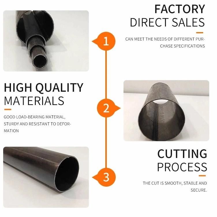 Ductile Weld Carbon Iron Pipe Seamless Steel Pipe Black Metal Pipe