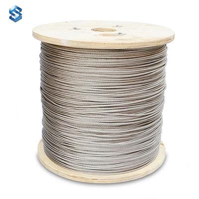 304 1*7 Flexible Tension Stainless Steel Wire Rope 0.5. mm Stainless Steel Cable