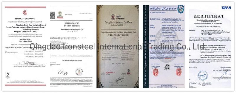 ASTM A213/A312/A269 Tp316/TP304/Tp321/Tp310 Stainless Steel Pipe