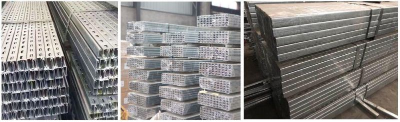 Q235B Carbon Steel Hot DIP Galvanized Slotted Strut Channel Sizes