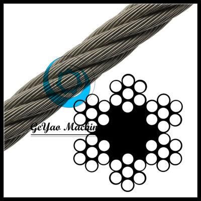 Ungalvanized 6*7 Sand Wire Rope with Diameter 32mm