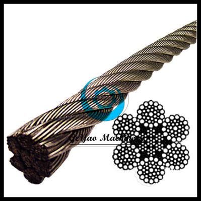 Moderate Strength 304 6*37 Stainless Steel Iwrc Wire Rope