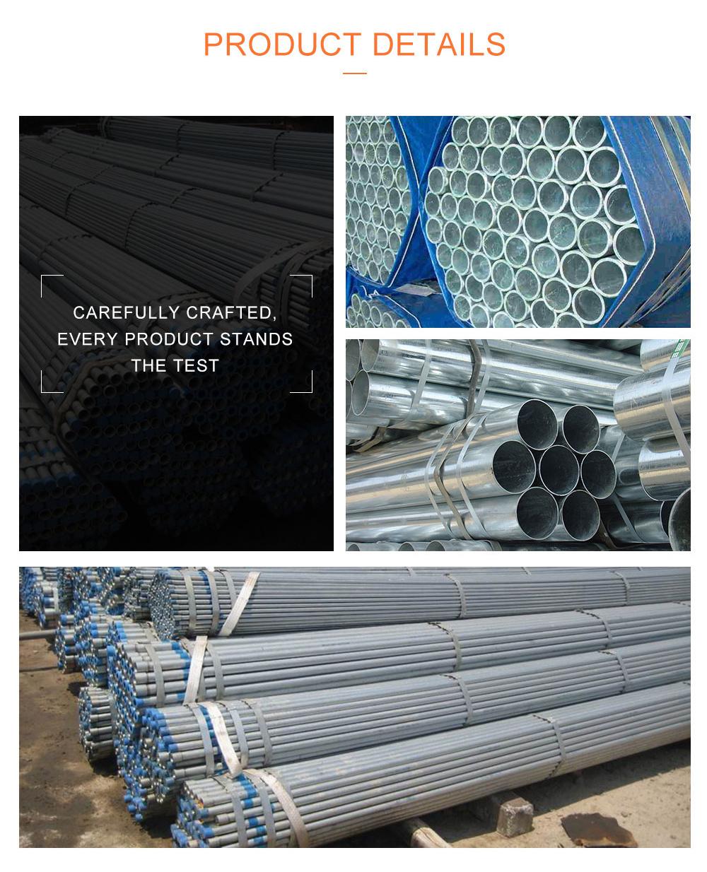 Hot Roll Pre-Galvanized Round Steel Pipe with Good Price