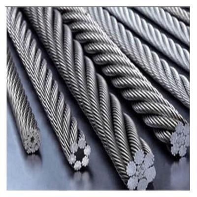 1X7/7X7/7X19 Galvanized Ungalvanzied Stainless PVC- Coated Steel Wire Rope