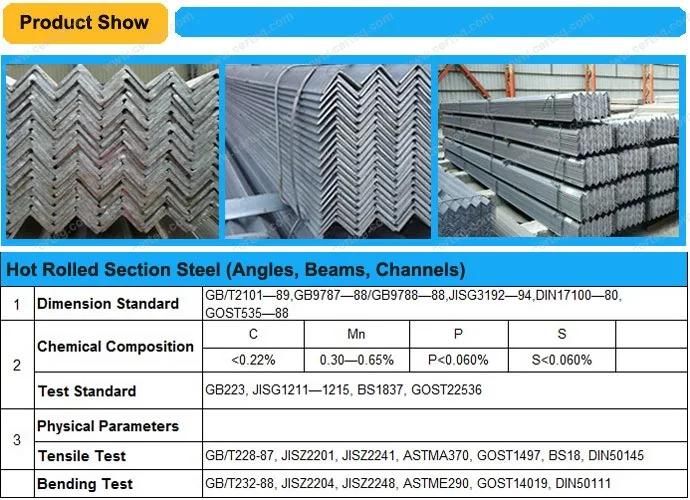 Prime quality S355JR Galvanized Equal Steel Angle