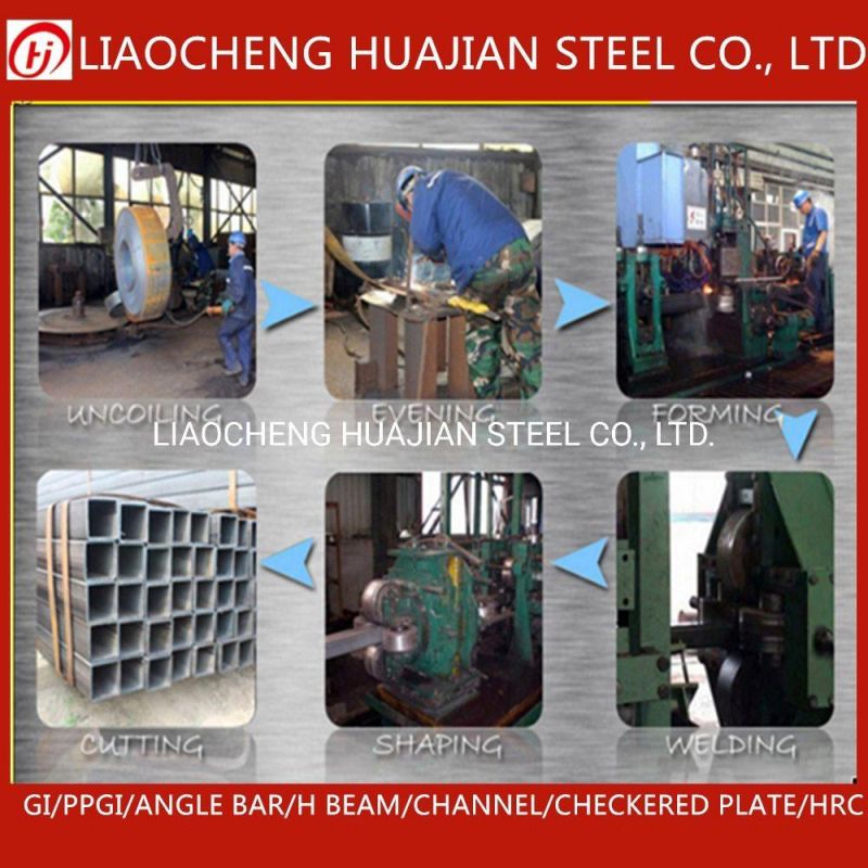 Hollow Section Square Rectangular Black Galvanized Steel Tube Supplier