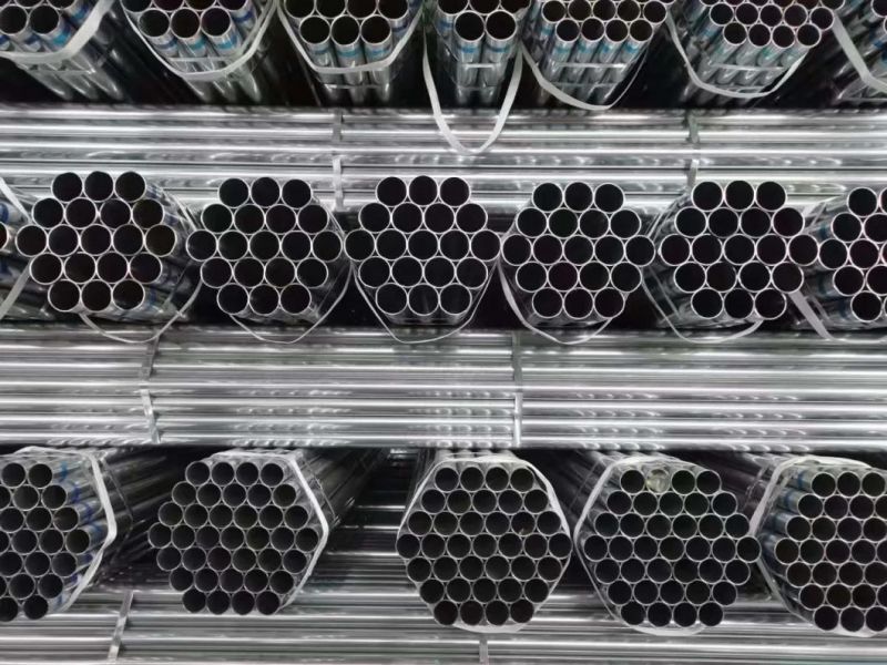 BS1387 BS1139 Hot Dipped Galvanized ERW Pre-Galvanzied Carbon Steel Pipe Tube for Scaffolding Material