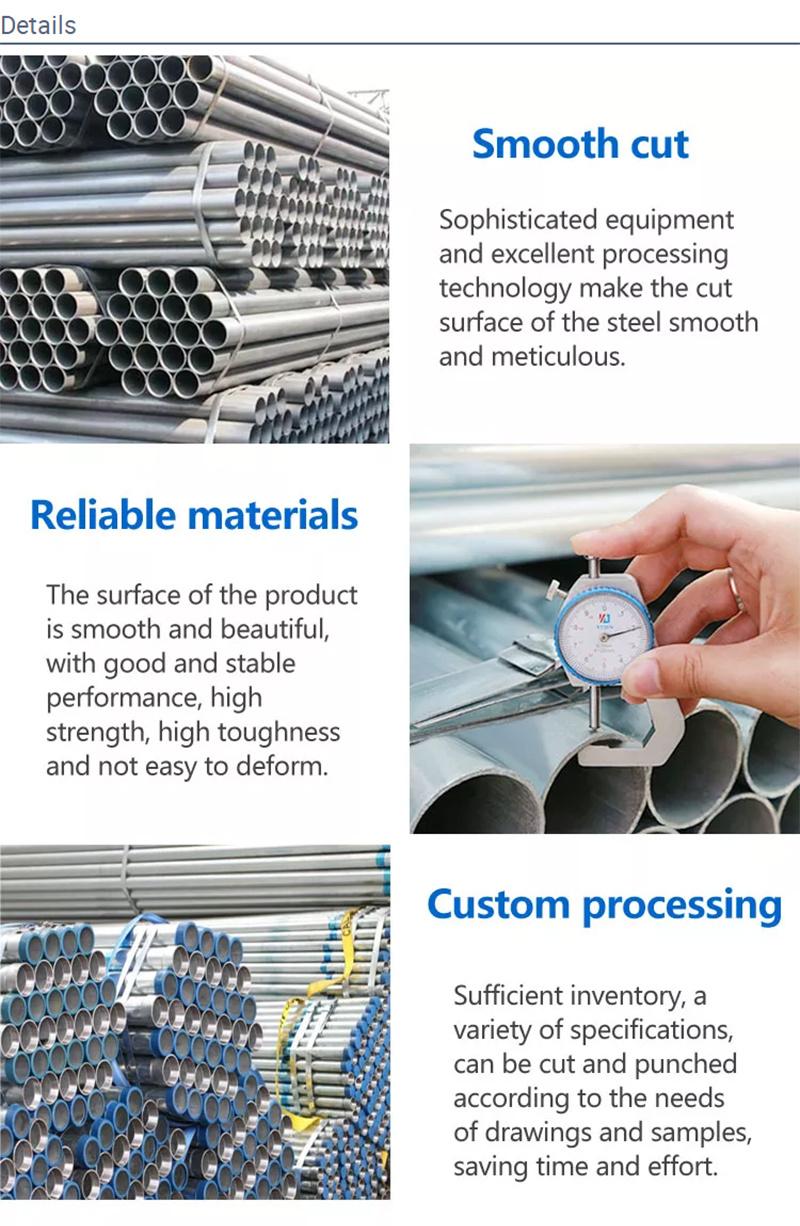 Galvanized Steel Pipe Gi Tube Plumbing Steel Conduit