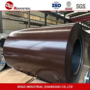 Ral Colour Coated Galvanized/Galvalume Steel, Steel in Coil/in Sheet, PVC
