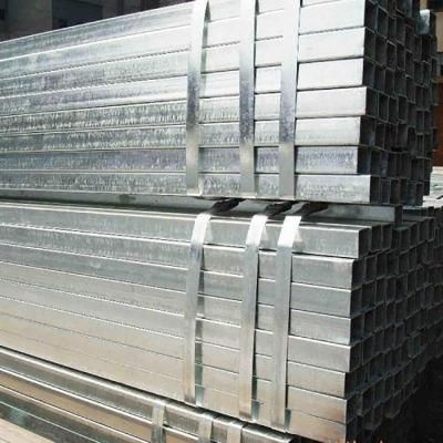 ERW Steel Square Tubing Standard Sizes, Pre Zinc Coated Square Galvanized Steel Pipe 4&quot; Tube