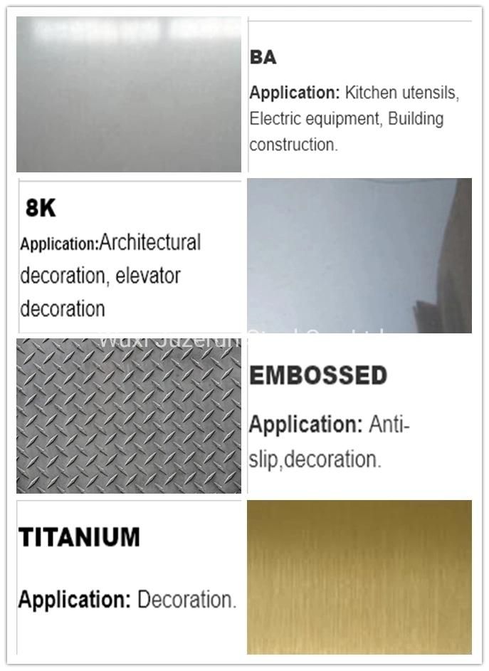 High Quality ASTM A240 AISI 201 304 316L 321 310S 2b Finish Cold Rolled Stainless Steel Sheets