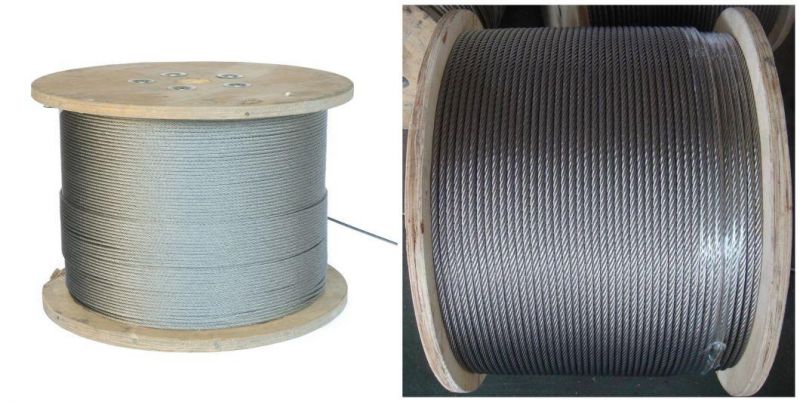 7X7 1.5mm-5mm Galvanized Steel Wire Rope