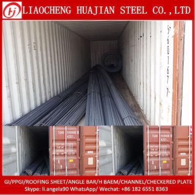 BS4449 HRB400 HRB500 Deformed Round Bar Reinforced Steel Rebar for Constriction