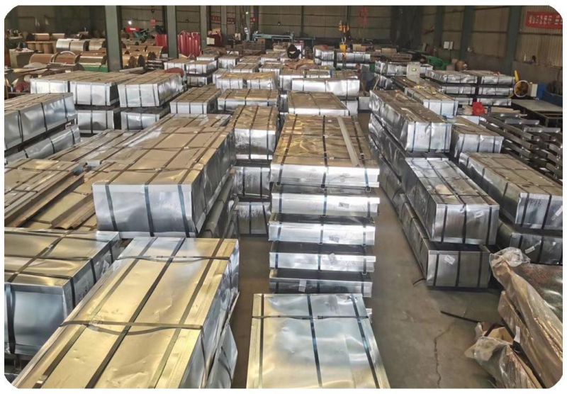 Construction Material Al-Zinc Coated Dx51d Galvanlume Steel Roofing Sheet