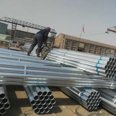 Round Welded Jn 12mm-114mm Tianjin, China Threaded Steel Pipe 48.3mm