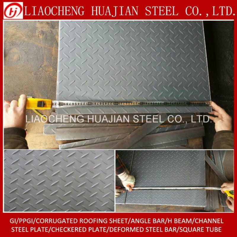 A36 Hot Rolled Mild Steel Plate with Checkered