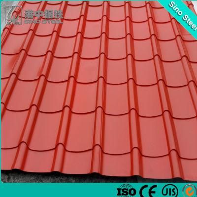 Brick Red Color Coated Corrugated Metal Roofing Sheet Price