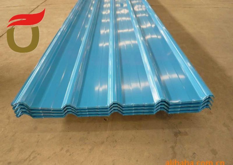 Building Material PPGI Color Coated Prepainted Galvanized Roofing Steel Plate Zinc Color Corrugated Sheet in China 0.27mm 900*1000 Shandong Liaocheng