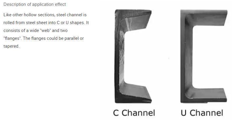 5-50mm Thickness U Channel Steel Bar