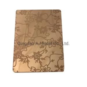 Decorative 201 Stainless Steel Plate Price Per Kg with No. 8 Finish