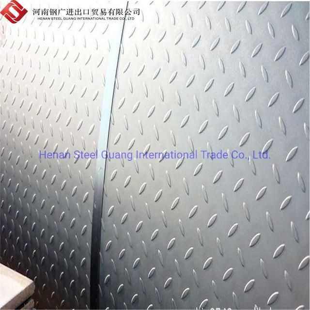 Ss400 Diamond Steel Plate Checkered Plate Size/Chequered Steel Coils