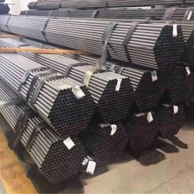 Welded Pipe Mild Ms Black Round Carbon ERW Steel Pipe Standard Length Manufacturer for Building Material