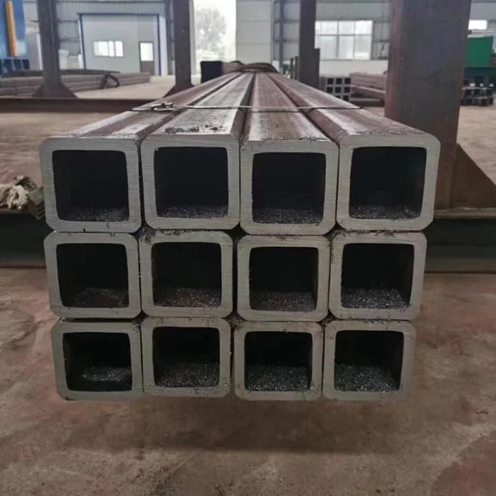 ASTM A500 Q235 S235jr S355jr Cold Rolled / Hot Rolled Black Annealed ERW Welded Hollow Section Square Steel Pipe