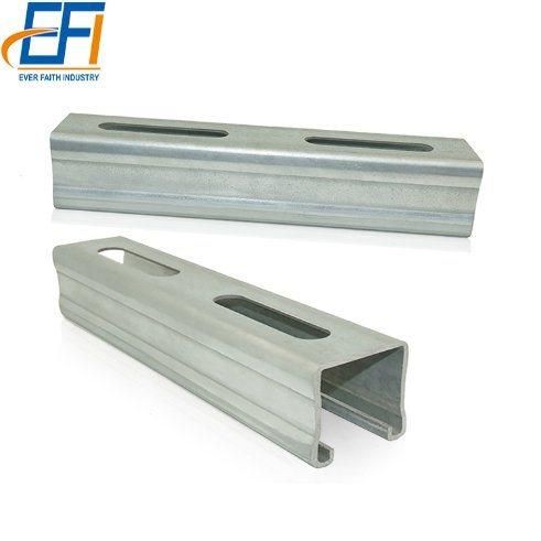 C and U Slotted Galvanized Shaped Steel Profile Strut Channel
