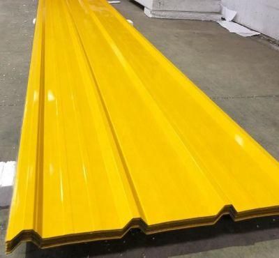 Q235 A36 Steel Roofing Sheet Yw35-1000-205-0.4 PPGI Color Coated Corrugated Roofing Sheet