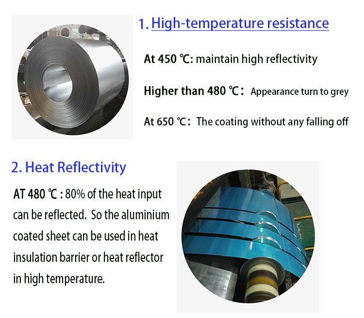 ASTM A463 Prime Hot DIP Aluminium Coated Aluminized Carbon Steel Coil
