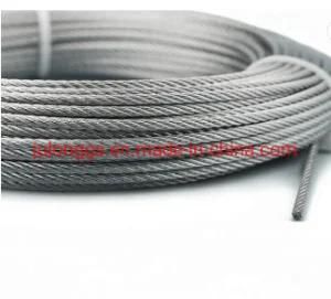 PVC Coated Steel Wire Rope with White Transparent 6X7+FC for Clothesline
