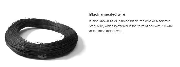 1.5mm-5.0mm Soft Black Anneal Wire for Tie Wire with Factory Price