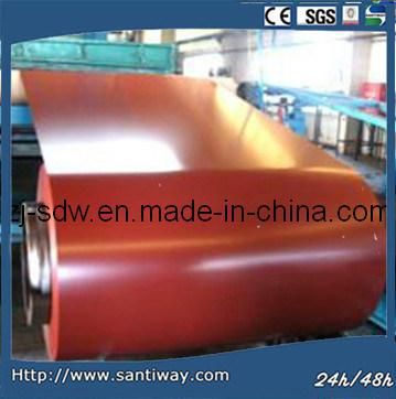 Low Price China Factory Building Material Color Coated Steel Coil (SC-009) PPGI