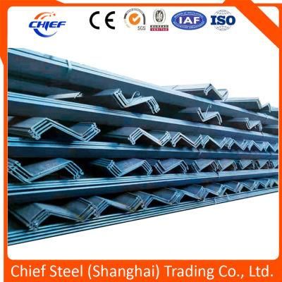 Hot Rolled Steel Sheet Pile Z Shaped Profile Jisa 5528 Sy295 Sy390