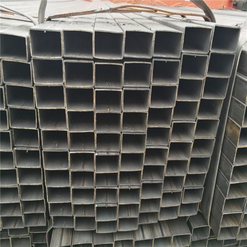 Hot Selling Q235 50mmx50mmx1mm Ms Black Square Steel Pipe