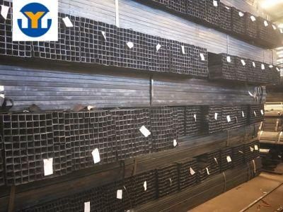 Black Square Hollow Section ERW Carbon Steel Pipe Steel Tube
