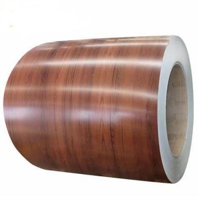 Prepainted Color Steel Coil Customized Wooden Color SPCC PPGI/PPGL Steel Coil