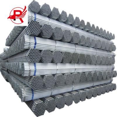 ASTM A106 A36 A53 1.0033 BS 1387 Ms ERW Hollow Steel Pipe Gi Hot DIP EMT Welded Steel Square Round Pipes Galvanized Steel Pipe